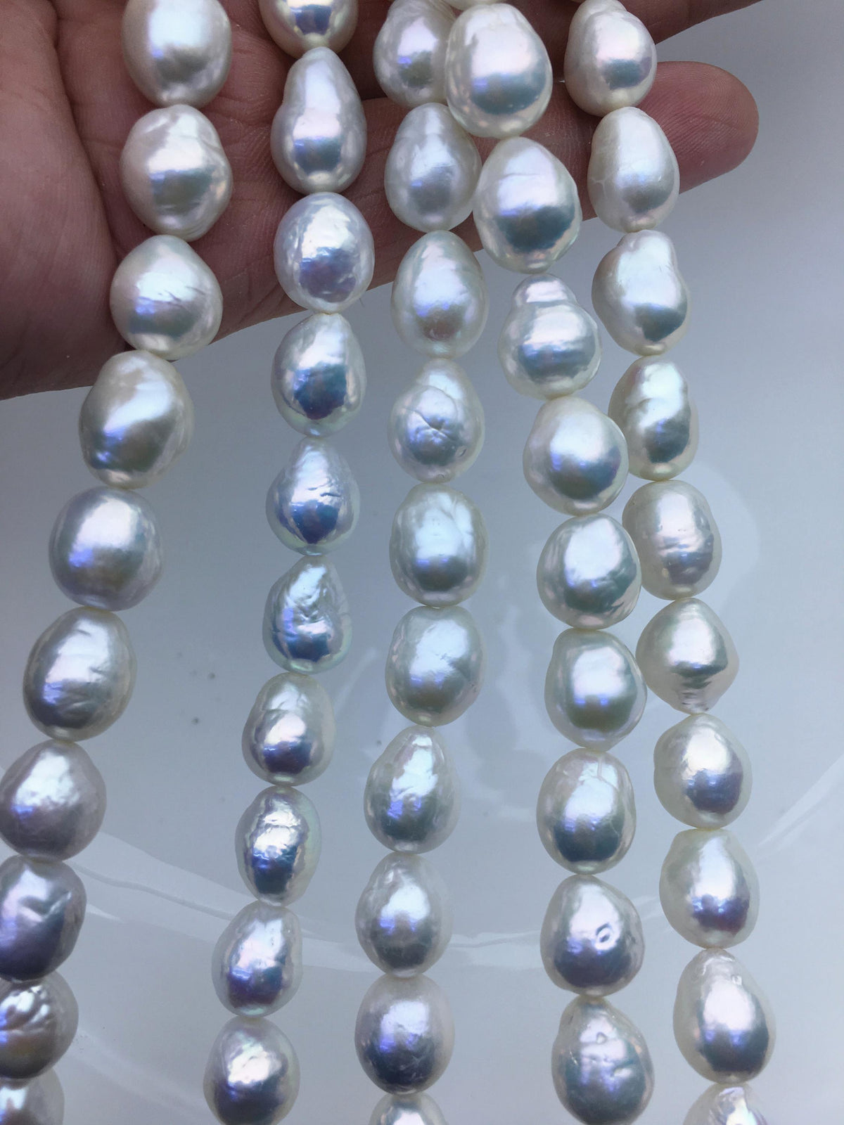 AA+ 9-11mm white drop Edison Freshwater Pearl,ED12-2A-5-66