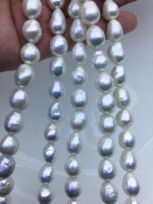AA+ 9-11mm white drop Edison Freshwater Pearl,ED12-2A-5-66