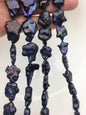 AA 13-15mm deep blue black plum blossom Freshwater Pearl,ZS-119-39