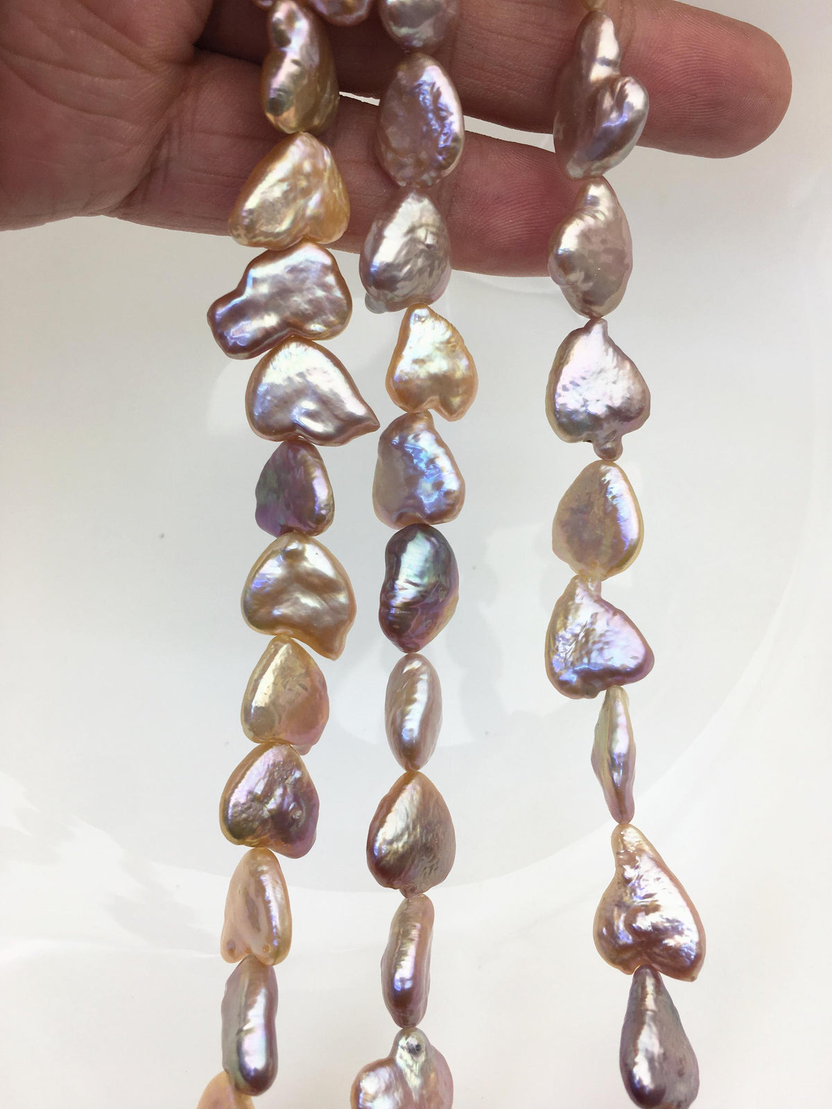 AAA 11-12.5mm colorful heart Freshwater Pearl,ZS-119-47