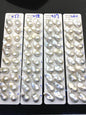 1 pair AAA 14-17x19-28mm White Flameball Pearl Pairs, 0.9mm top half hole, Baroque Cultured Freshwater Pearl, flameball pearls, FL15-3A-8-40