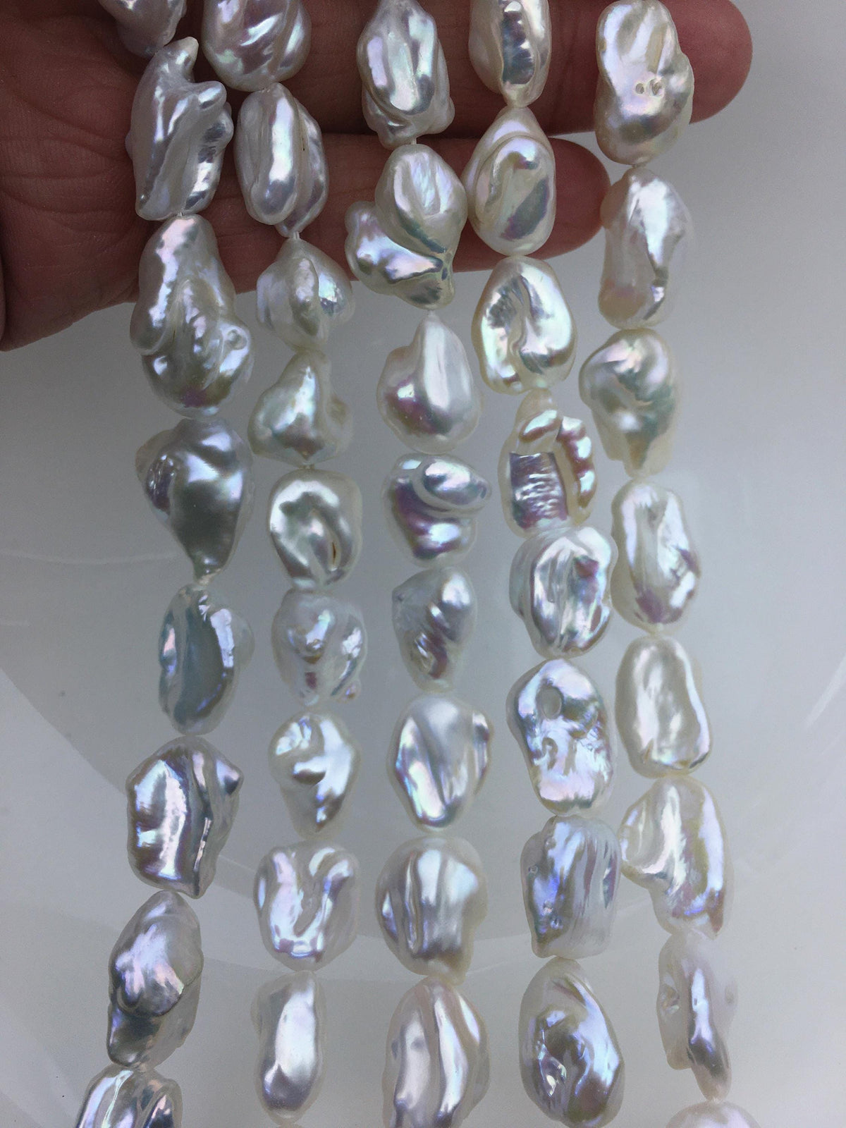 AA+ 11-14mm white thick long keshi Freshwater Pearl, DIY Loose Freshwater Pearl, wholesale price, china wholesale pearl, ZS-200-93