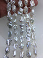 AA+ 11-14mm white thick long keshi Freshwater Pearl, DIY Loose Freshwater Pearl, wholesale price, china wholesale pearl, ZS-200-93