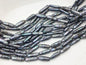 15.5'' AA 6-8mm Black Blue rectangle pearls,ZS-80-25-17