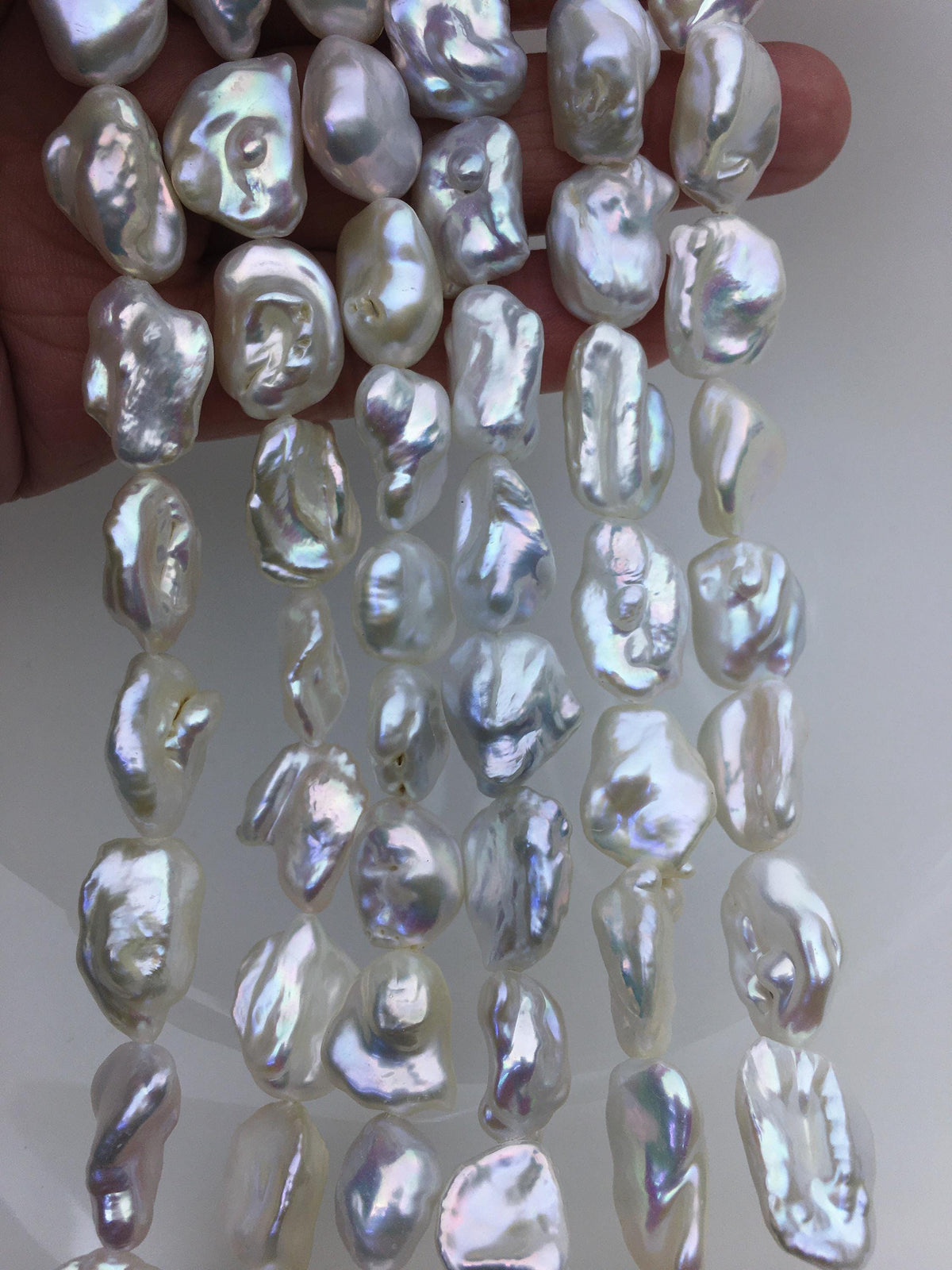 AA+ 10-13mm white thick long keshi Freshwater Pearl, DIY Loose Freshwater Pearl, wholesale price, china wholesale pearl, ZS-200-97