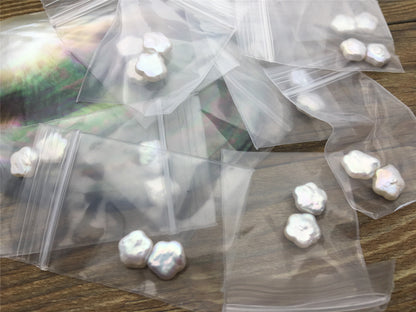 AAA 8/9/10/11mm White Plum blossom Freshwater Pearl loose Beads Pair,wholesale,ZS-103-27