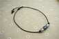 Three pearl Tahitian Leather Necklace, saltwater pearl,men or women choker, Black Leather Pearl necklace,Le2-020