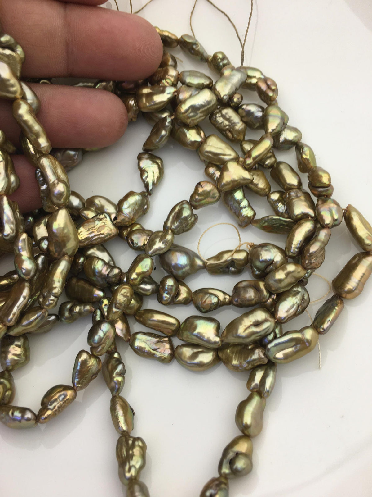 AA+ 7-8mm brown Keshi Pearl Necklace,Genuine Fresh Water Pearl,Wedding Necklace,Mothers Day,ZS-80-10-26