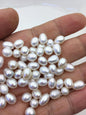 20pcs AAA 6.5-7.3mm*8-9.5mm white rice pearl for Oyster, for wish pearl oyster, for pearl vacuum-packed oysters, no hole, LR7-3A-1