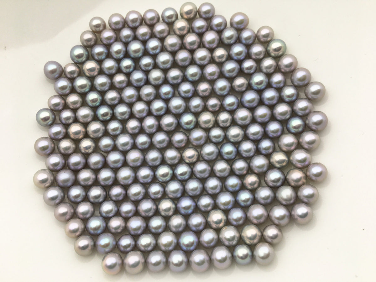 10pcs AAA 4.5-5mm gray seed freshwater akoya pearl bead,white freshwater round loose pearl wholesale,tiny pearl supply,RP4-3A-10