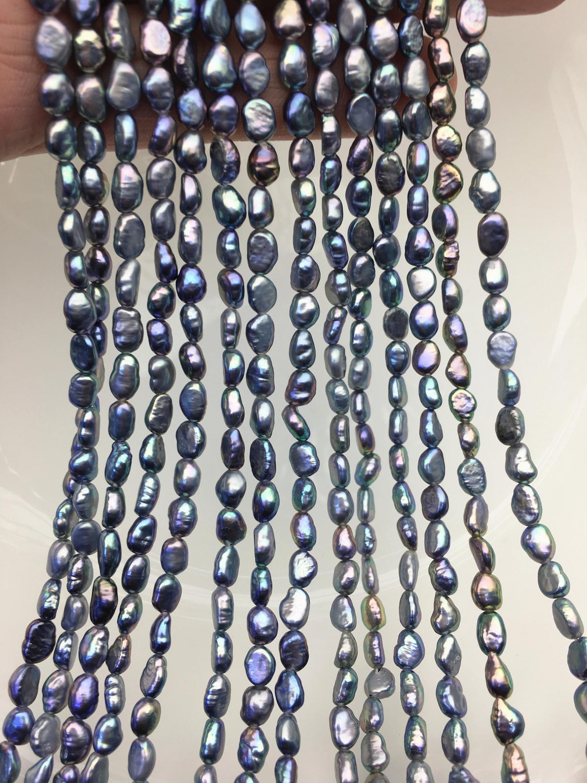 AAA- 4-5mm black blue nugget freshwater pearls,irregular nugget freshwater pearl strand,LM4-3A-6