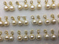 2 pairs White AAA button round pearl stud earrings,fashion pearl earrings,wedding pearl earrings,SE3-175-4