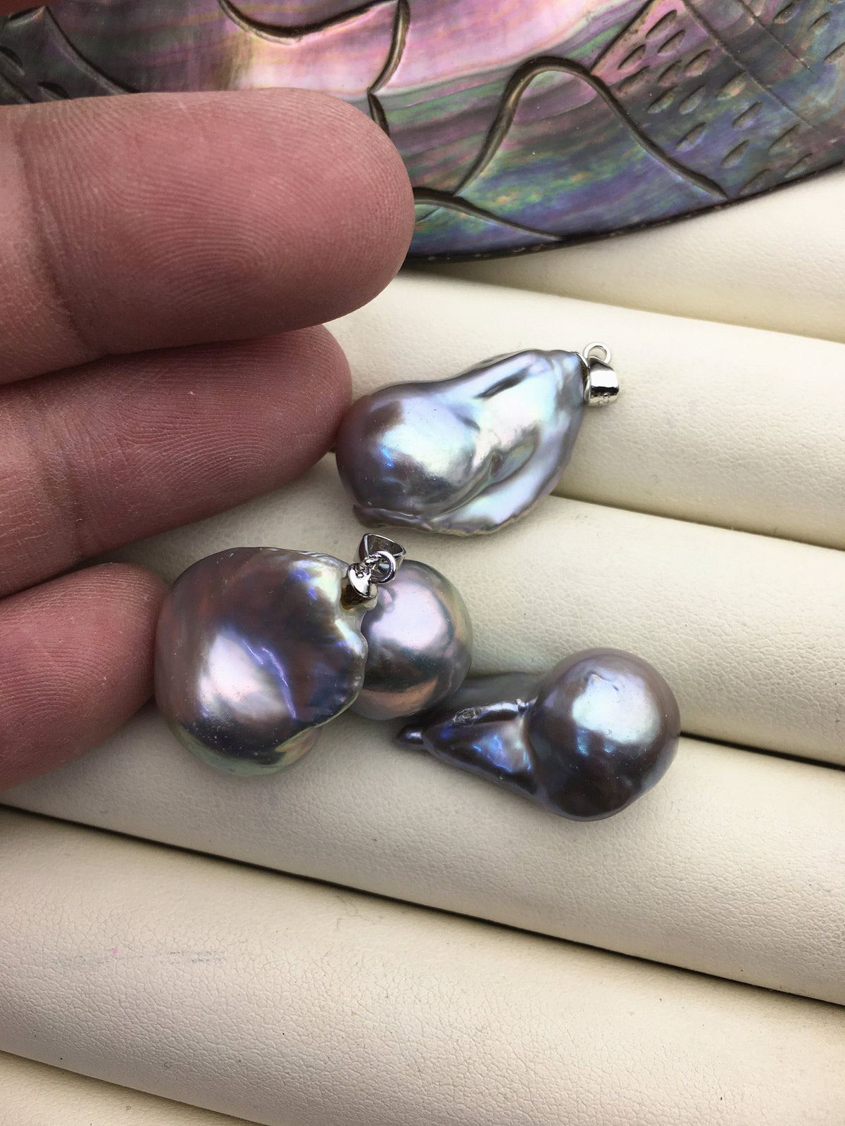 1pc AAA/AA+ 14-15x20-25mm big white baroque pearl pendant necklace,S925 Sterling silver pendant,NC1-073