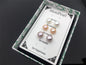 3 pair SET 8-8.5mm White Pink Purple pearl stud earrings,Sterling Silver AAA pearl,wish pearl stud earrings,SE3-083