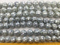 4pcs 10mm/12mm/14mm/16mm Gray Mosaic Shell Beads,grey color,GSHE-001-6
