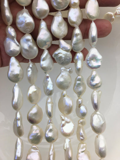 AA+ 12-14mm White teardrop Coin freshwater pearls,diy bead,flat round pearl bead,COIN12-2A-2-1