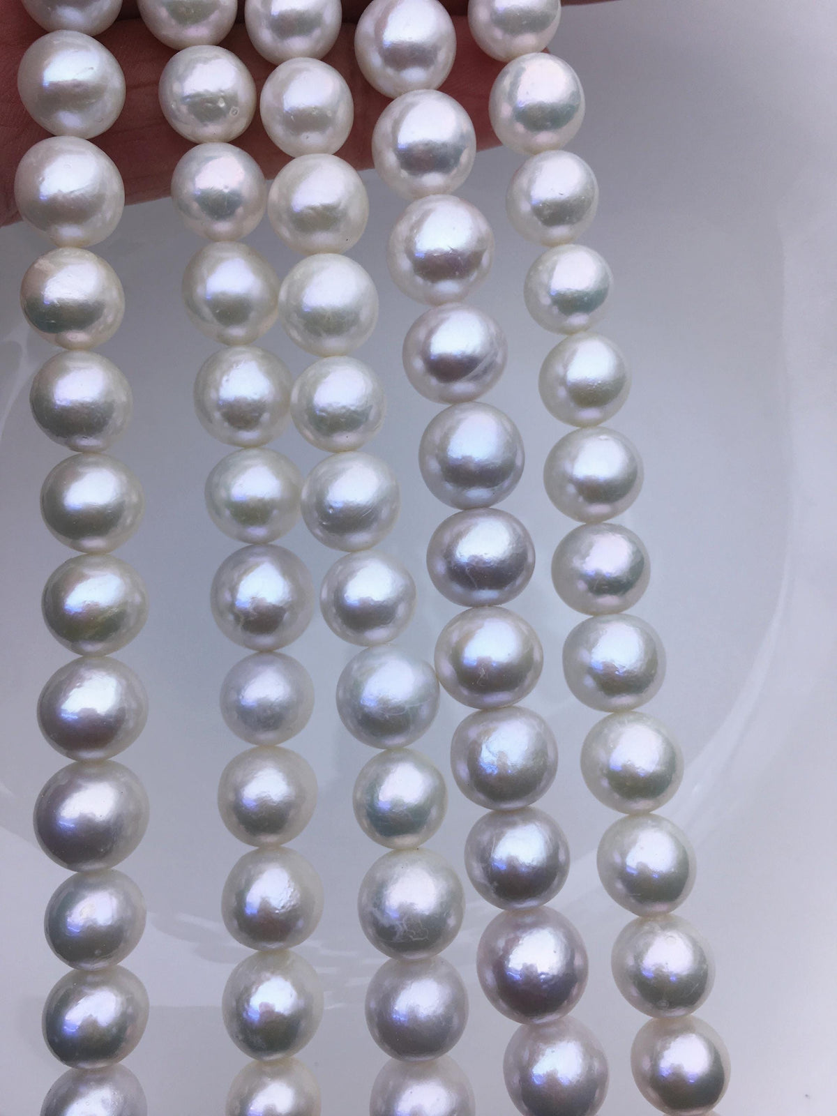 AA+ 10-12mm white near round Edison Freshwater Pearl,ED10-2A-2-68