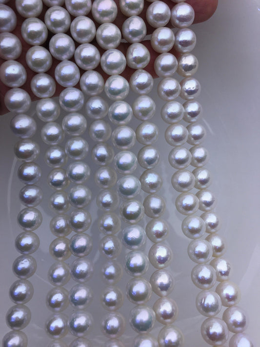 AAA- 8-10mm white round freshwater pearls,RP9-2A-3