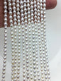 AA+ 4-4.5mm*4.4-5.6mm white rice freshwater pearls, Cultured white rice freshwater pearls beads strand, diy, LR4-2A-1