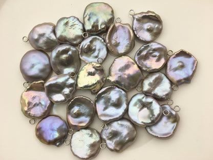 1pc 17-19mm Gray Keshi Baroque pearl pendant,NC1-T51