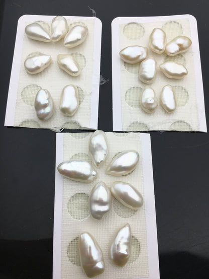 AAA 9-10mm White flower and earrings set keshi Freshwater Pearl, Fresh Water Pearl, Wedding Necklace, ZS-127-62-4