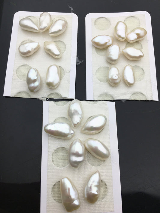 AAA 9-10mm White flower and earrings set keshi Freshwater Pearl, Fresh Water Pearl, Wedding Necklace, ZS-127-62-4