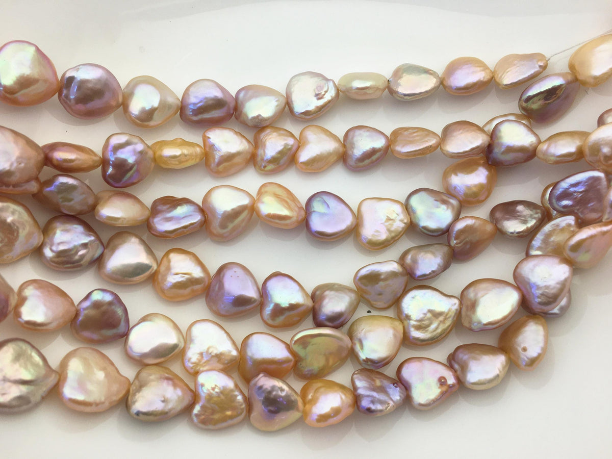 AAA 13-15mm Colorful Big Thick heart Freshwater Pearl,ZS-119-44