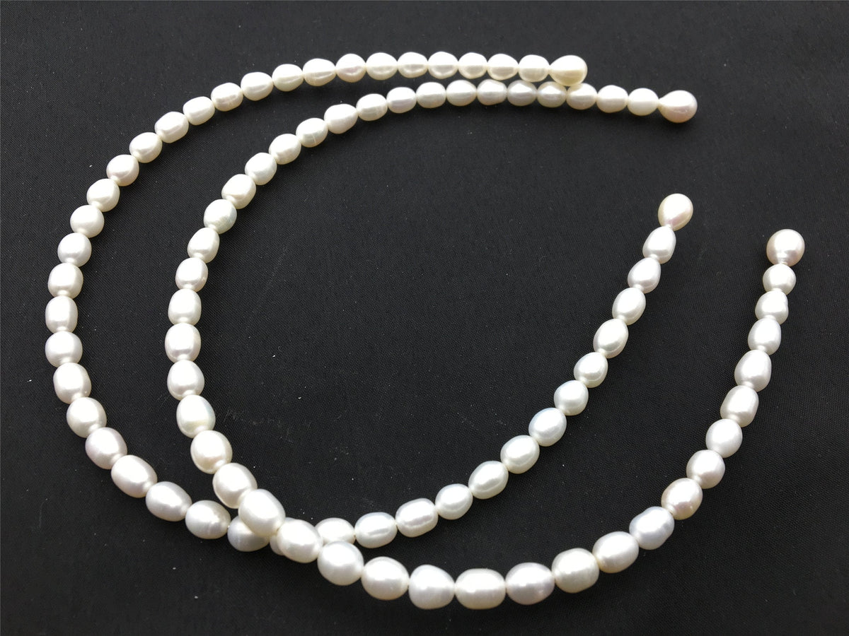 AAA White/Mixed Color Freshwater Pearl Bridal Headband | B8-023