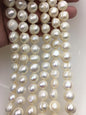 AA 12.4-14mm large white ring potato freshwater pearl,big size pearl,CR13-2A-2