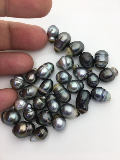 29pcs 9-11mm baroque drop Tahitian Sea Pearl,no hole,TH-temp-008