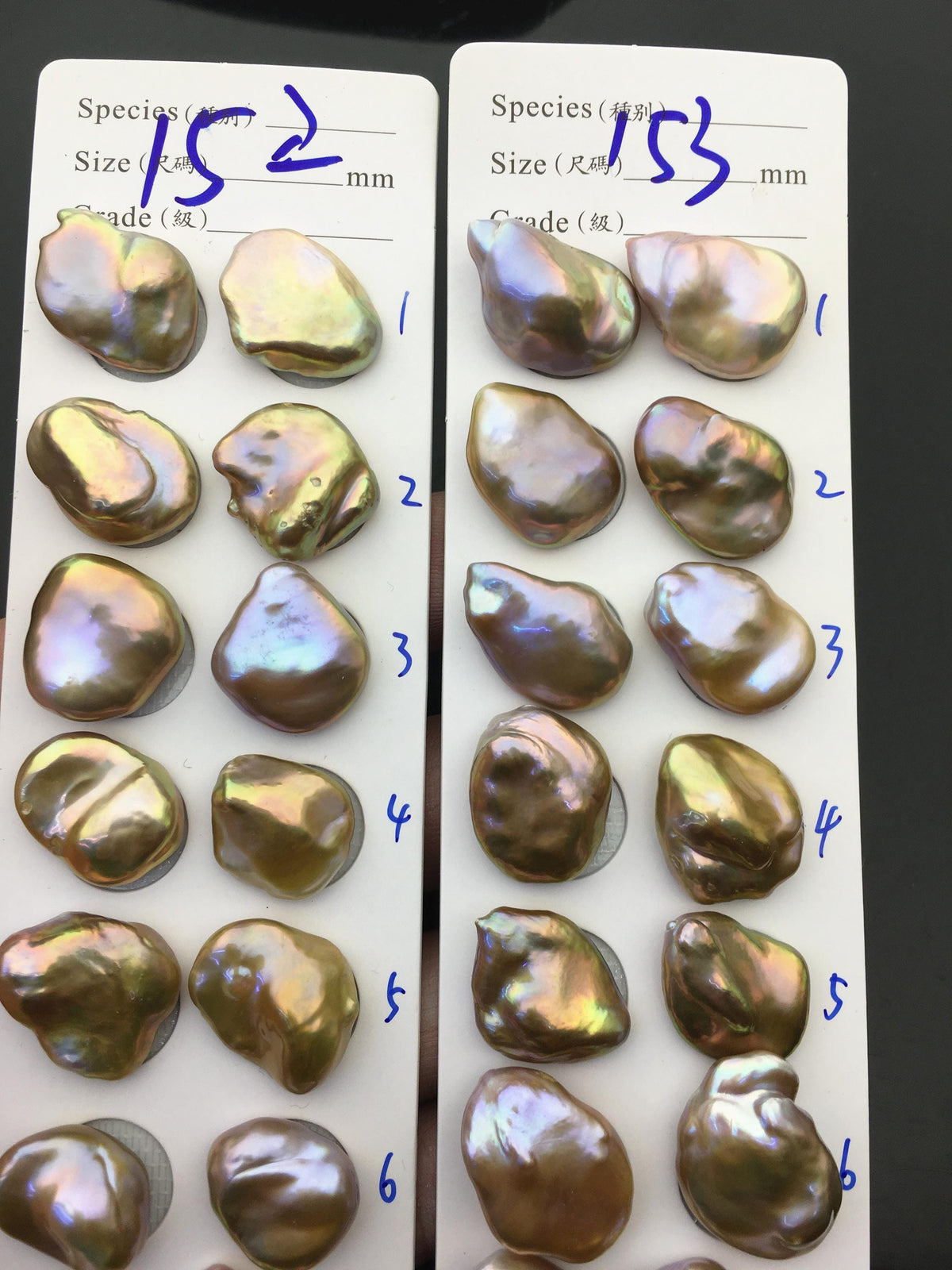 1 pair AAA 13-16x17-22mm Natural Rainbow Baroque Pearl Pairs,Baroque Cultured Freshwater Pearl,no hole,FL15-3A-9-28