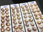 1 pair AAA 13-15mm Natural pink peach Rainbow Flame ball Pearl Pairs - large Baroque freshwater pearl pairs, Fire Ball Pearl, FL15-3A-8-23