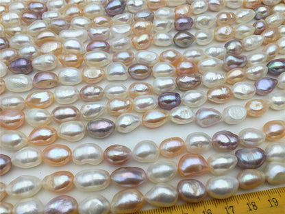 AA+ 10-11x11-14mm VERY LONG Misc color nugget freshwater pearls,full strand,bride pearl,mothers day gift,LM10-2A-9
