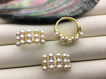1pc AAA tiny pearl ring, inexpensive engagement rings, fashion rings, fake diamond rings real pearls, inexpensive ring, R1-088-5