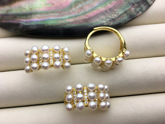 1pc AAA tiny pearl ring, inexpensive engagement rings, fashion rings, fake diamond rings real pearls, inexpensive ring, R1-088-5