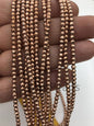 Hematite Brown,3mm Round Beads,AAA, 130pcs,15.5 inches,G50-R3-010
