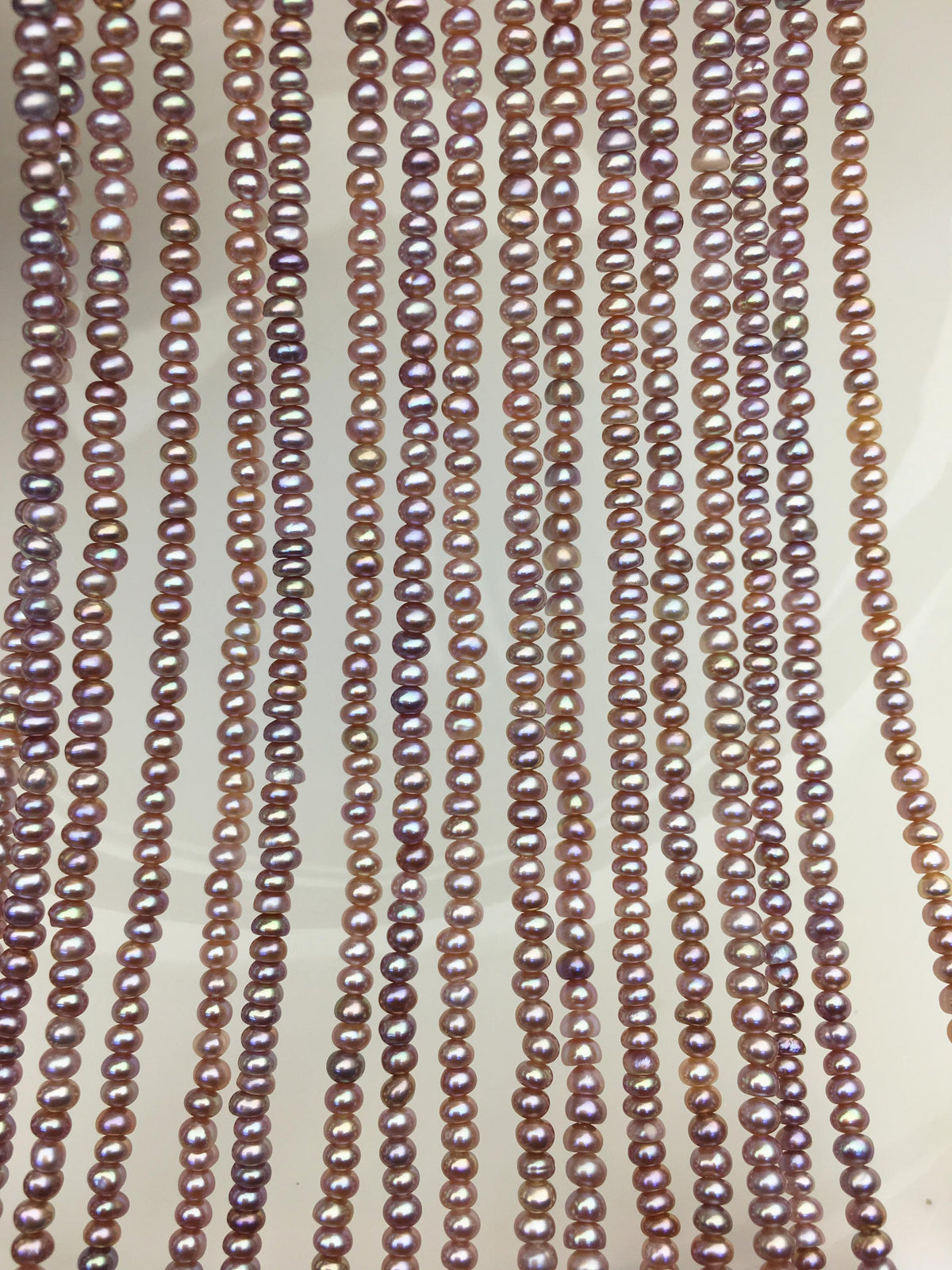 AAA 3-3.5mm purple tiny button potato freshwater pearls,Rondelle pearl Beads,loose strands,SM3-T2