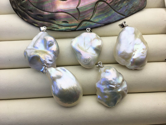 Rare!1pc AA+ 17-20mm Huge White Baroque pearl pendant,NC1-T53