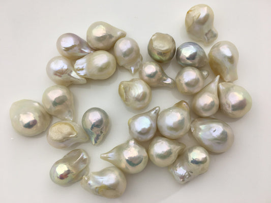 5pcs AA 10-13x13-18mm White Flame ball Pearl, Baroque pearl Pendant, Baroque Cultured Freshwater Pearl, flameball pearls, FL12-2A-1