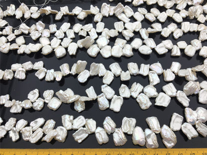 AA+ 8-10x13-17mm White Keshi freshwater Pearls, Very high luster, good quality, wholesale price, baroque pearl, keshi pearl strands, ZS-129-35