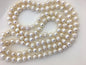 44'' AA 8.4-9.2mm white potato pearl Necklace,white Pearl necklace,NPN1-T22