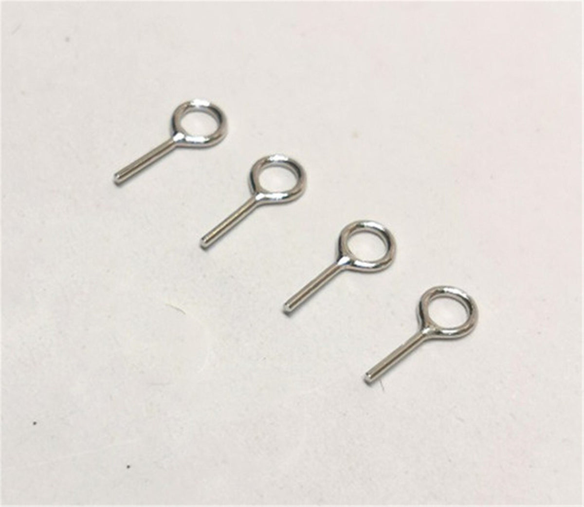 30pcs circle sterling silver 3.5mm Hole Cup Pearl Screw Eye Pin Bail Peg Pendants for Half Drilled Beads Jewelry Making, ASL-P-010