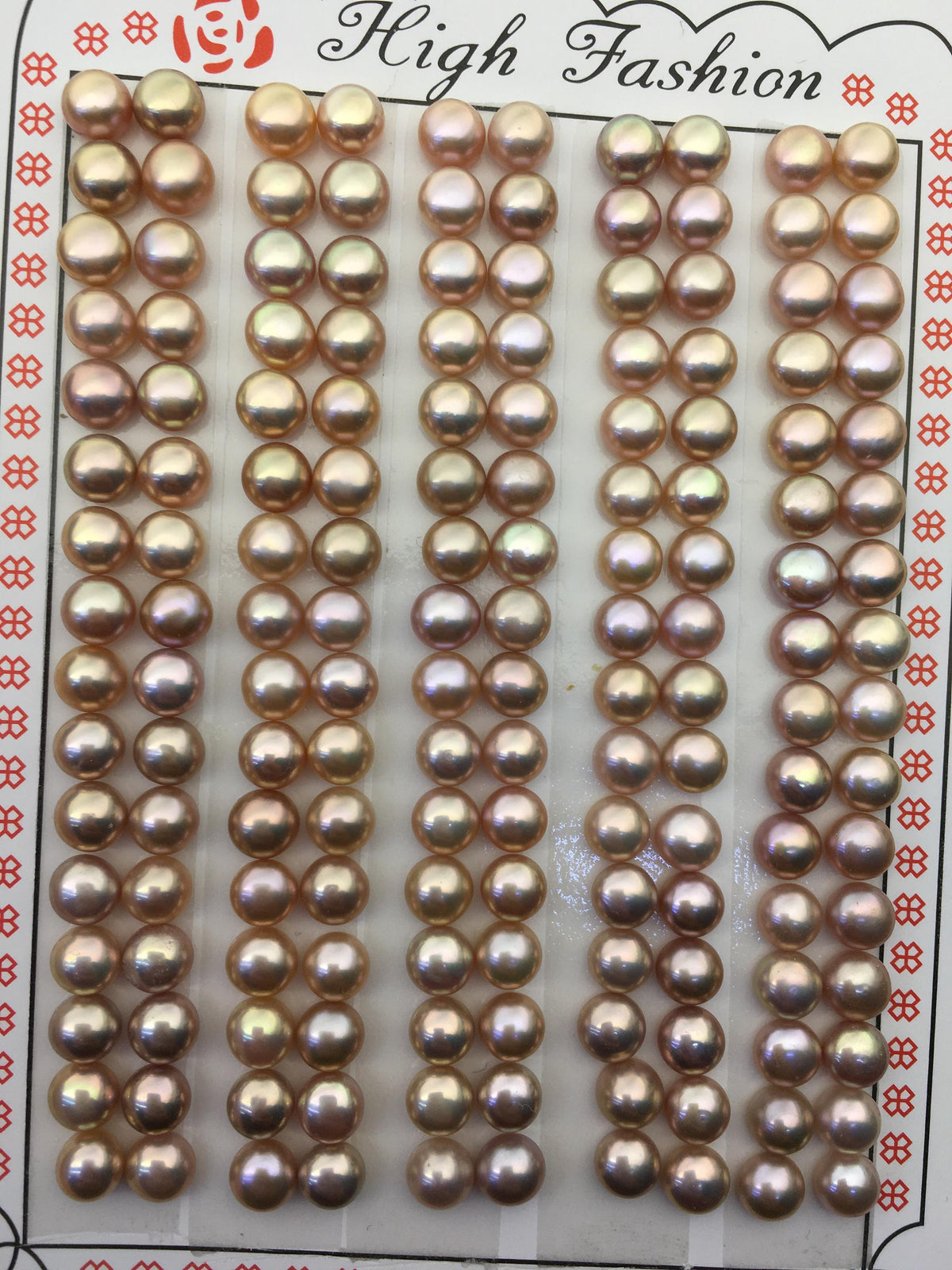 16 pairs AAA 4.5-5mm tiny purple rainbow button round freshwater pearl pairs, WHOLESALE, design for earrings, design for stud earrings, BTN4-T4