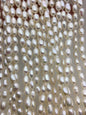 High Luster!32inches AA+ 7mm white rice oval pearl Necklace, Wedding Necklace, wholesale, NPN1-T32