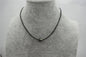 10-12mm Tahitian pearls hand rolled and knotted leather necklace, men or women choker, Black Leather Pearl necklace, Le11-025