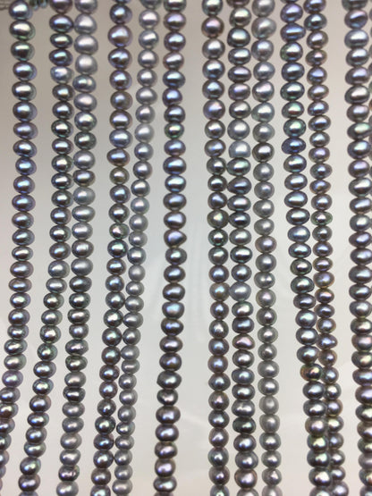 AAA 3-3.5mm gray potato freshwater pearls,CR3-T1