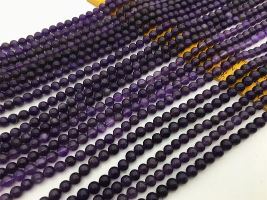 Purple quartz 4mm 7mm 8mm Round Beads 15.5" Full Strand Wholesale Gemstones,G13-OTH-12