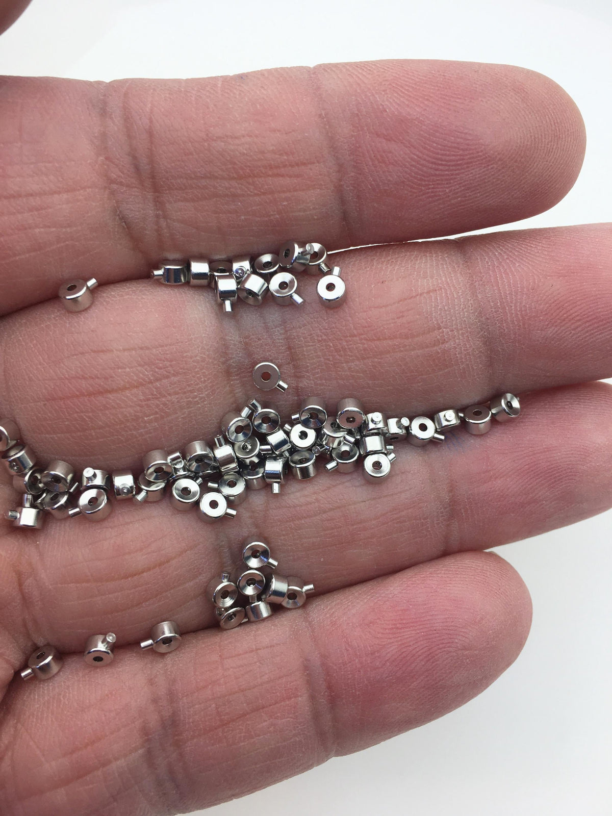 5pairs 3mm Sterling Silver Necklace End,AAL-007-3