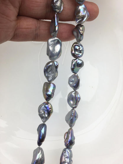 AA+ 11-13mm Gray keshi Freshwater Pearl,DIY Loose Freshwater Pearl,ZS-200-5