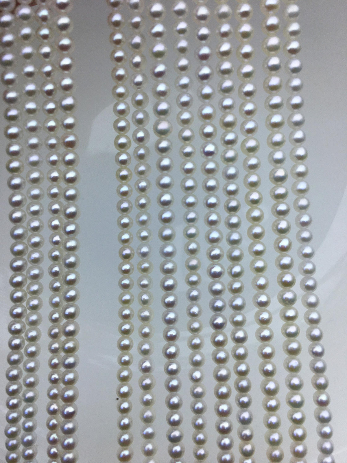 AAA 3.5-4mm white round freshwater pearls, seed pearl, white pearl, full strand, round pearl strands, pearl wholesale, RP3-3AY-GJ-2
